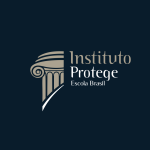 Instituto Protege - Logotipo fundo azul